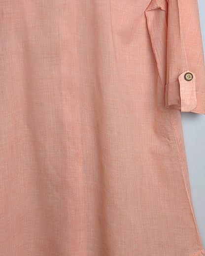 Dotti Orange Buttoned Tunic