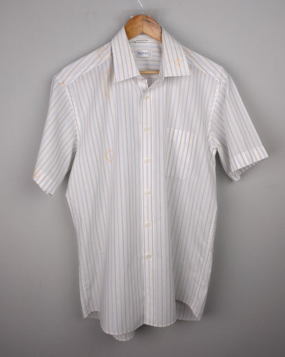 Royal White Striped Shirt