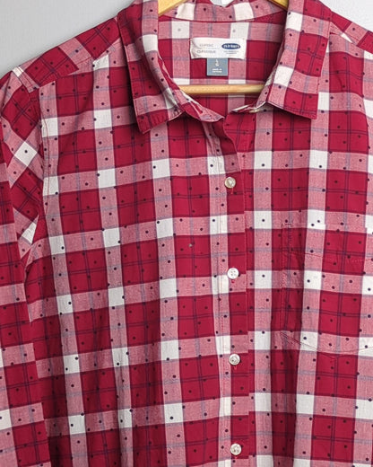 Old Navy Red Plaid Shirt