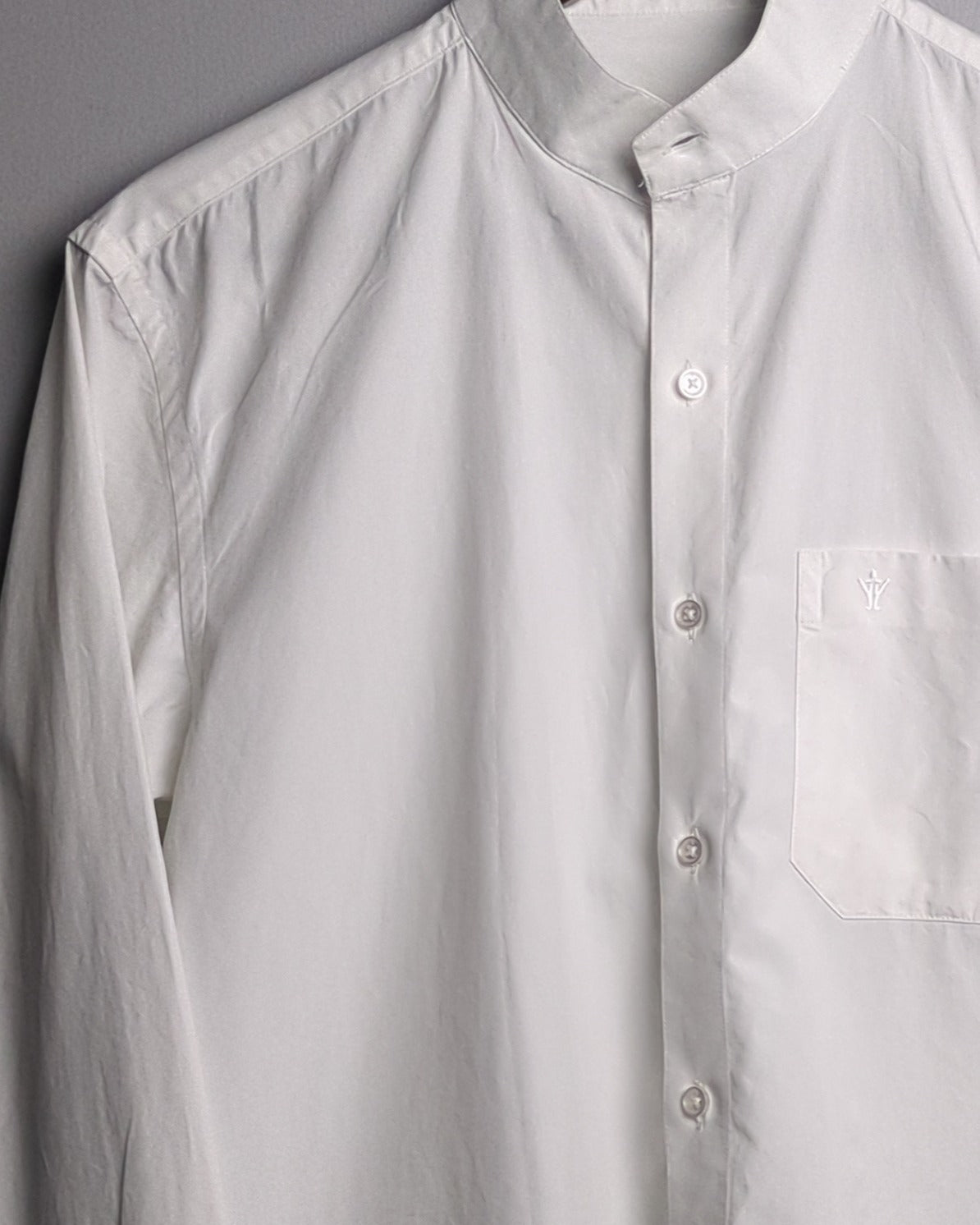 Ramraj White Mandarin Shirt