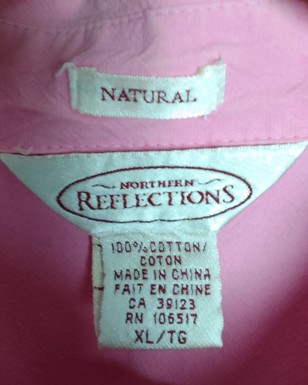 Natural Reflections Pink Button-Down Shirt