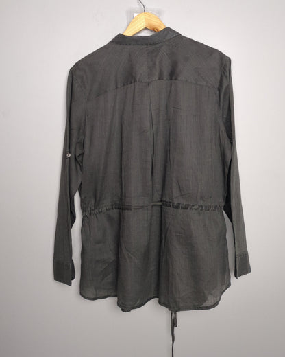 Gray Buttoned Tunic