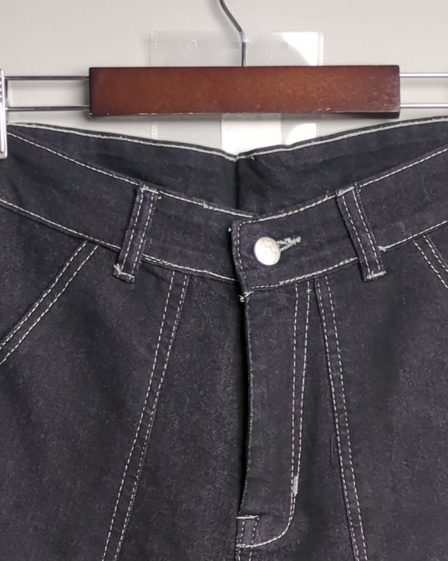 Black Cargo Jeans