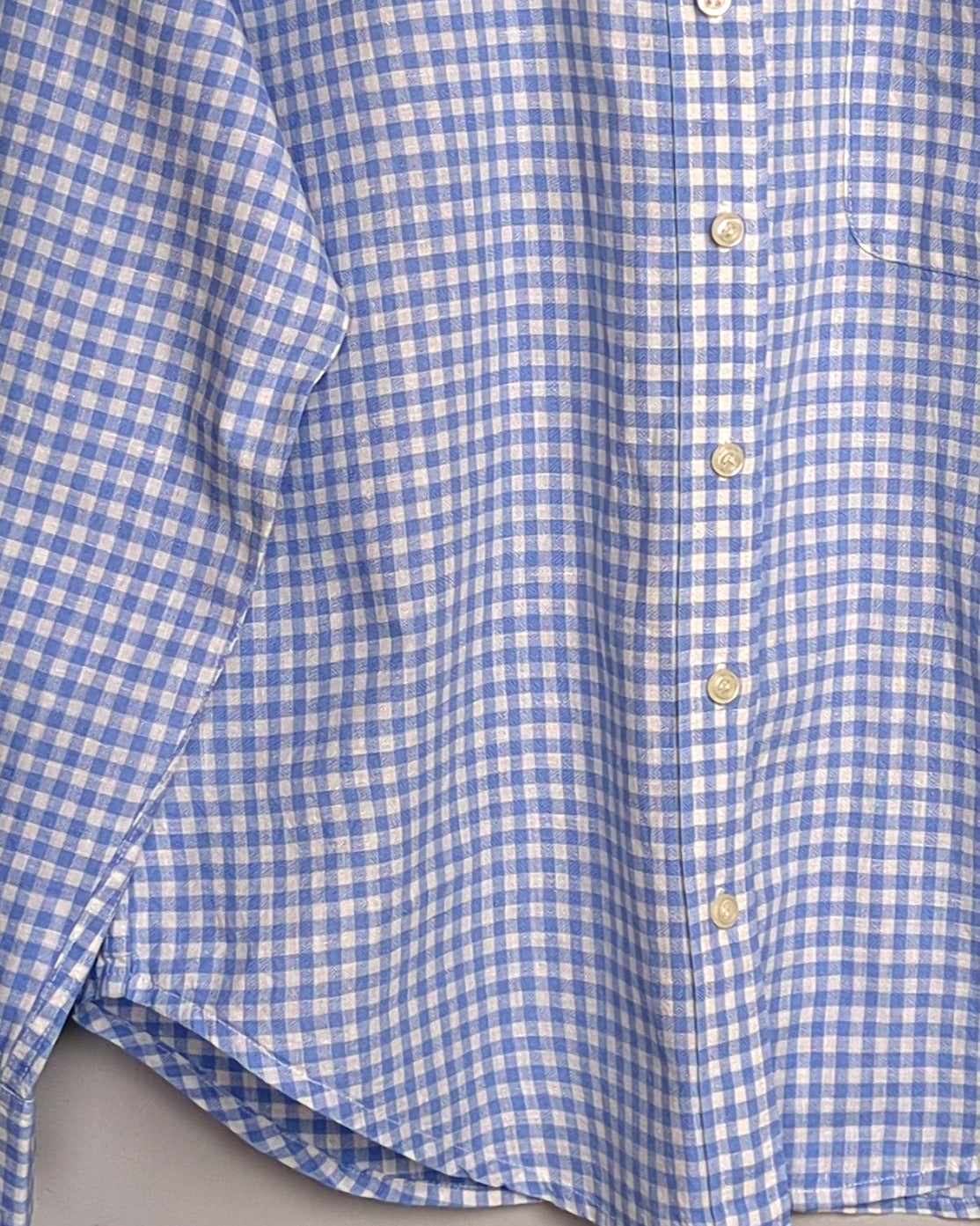 Jones New York Blue Gingham Shirt