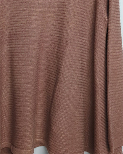 Brown Ribbed Sweater
