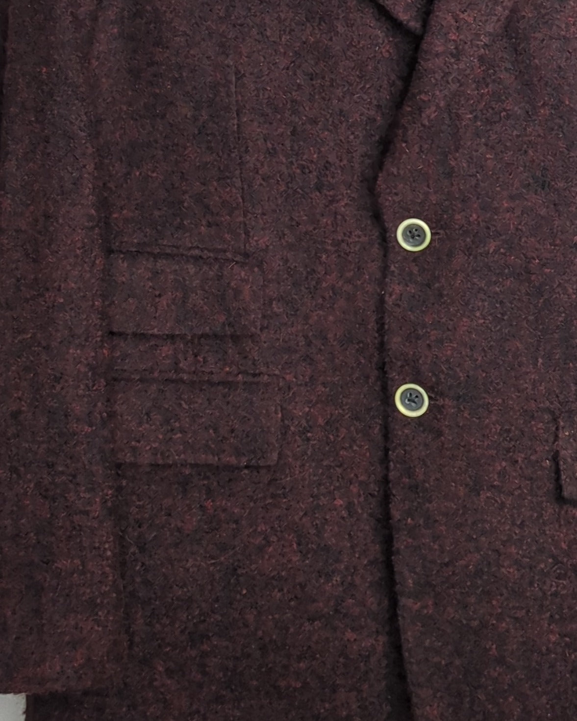 Kimseoryong Homme Wine Woolen Blazer