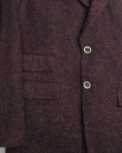 Kimseoryong Homme Wine Woolen Blazer