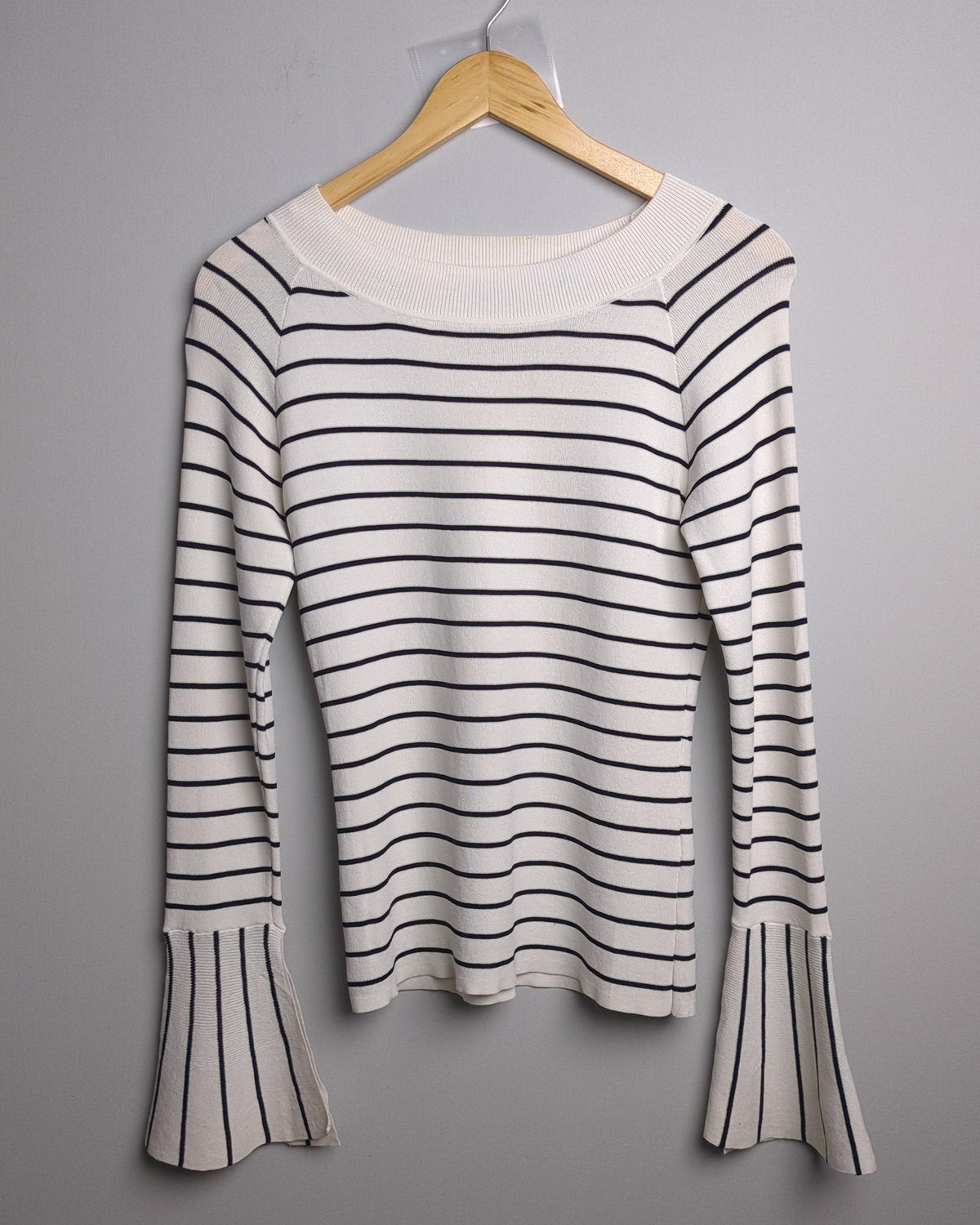 Semir White Striped Sweater