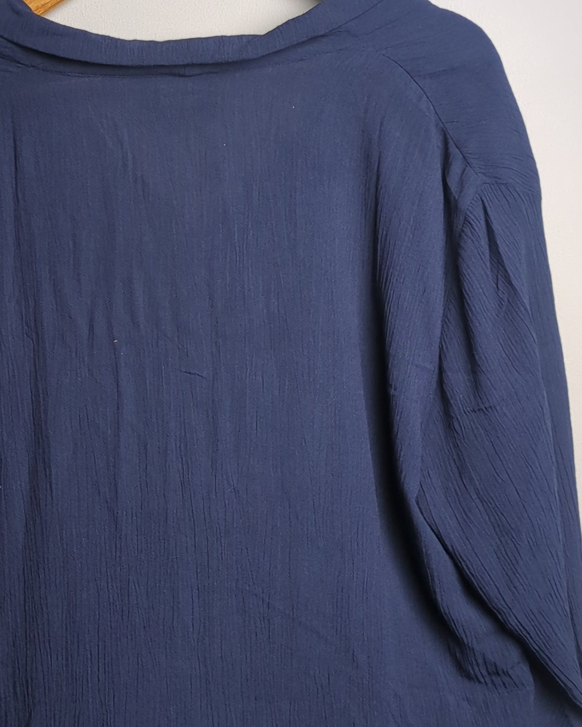 Bianca Nygard Petite Blue Buttoned Blouse