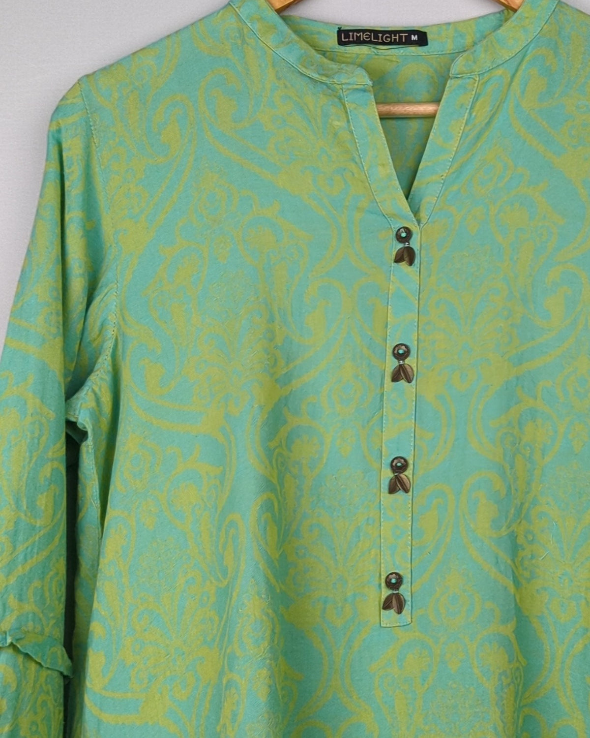 Limelight Green Printed Kurta