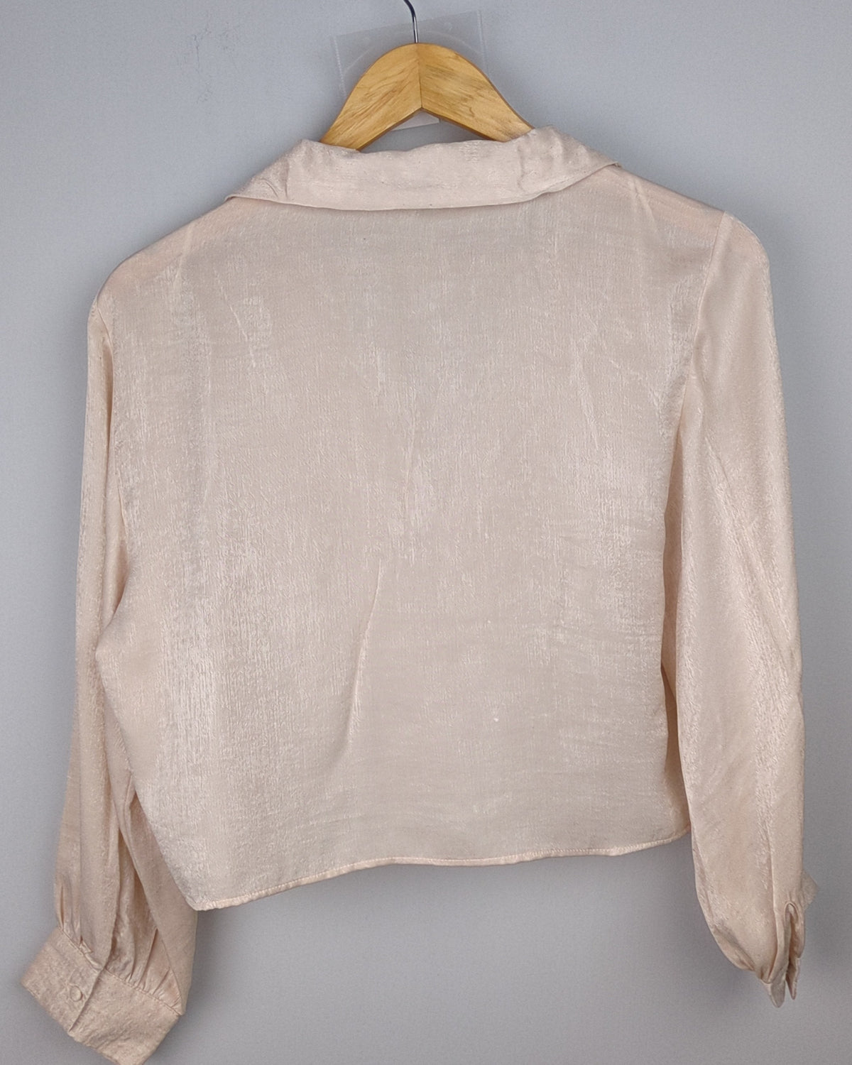 Zara Beige Satin Shirt