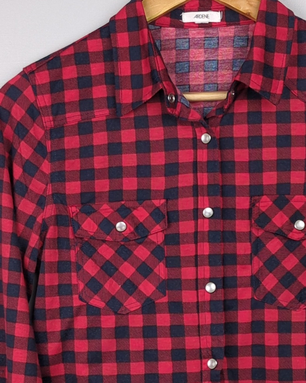 Adrene Maroon Flannel Shirt