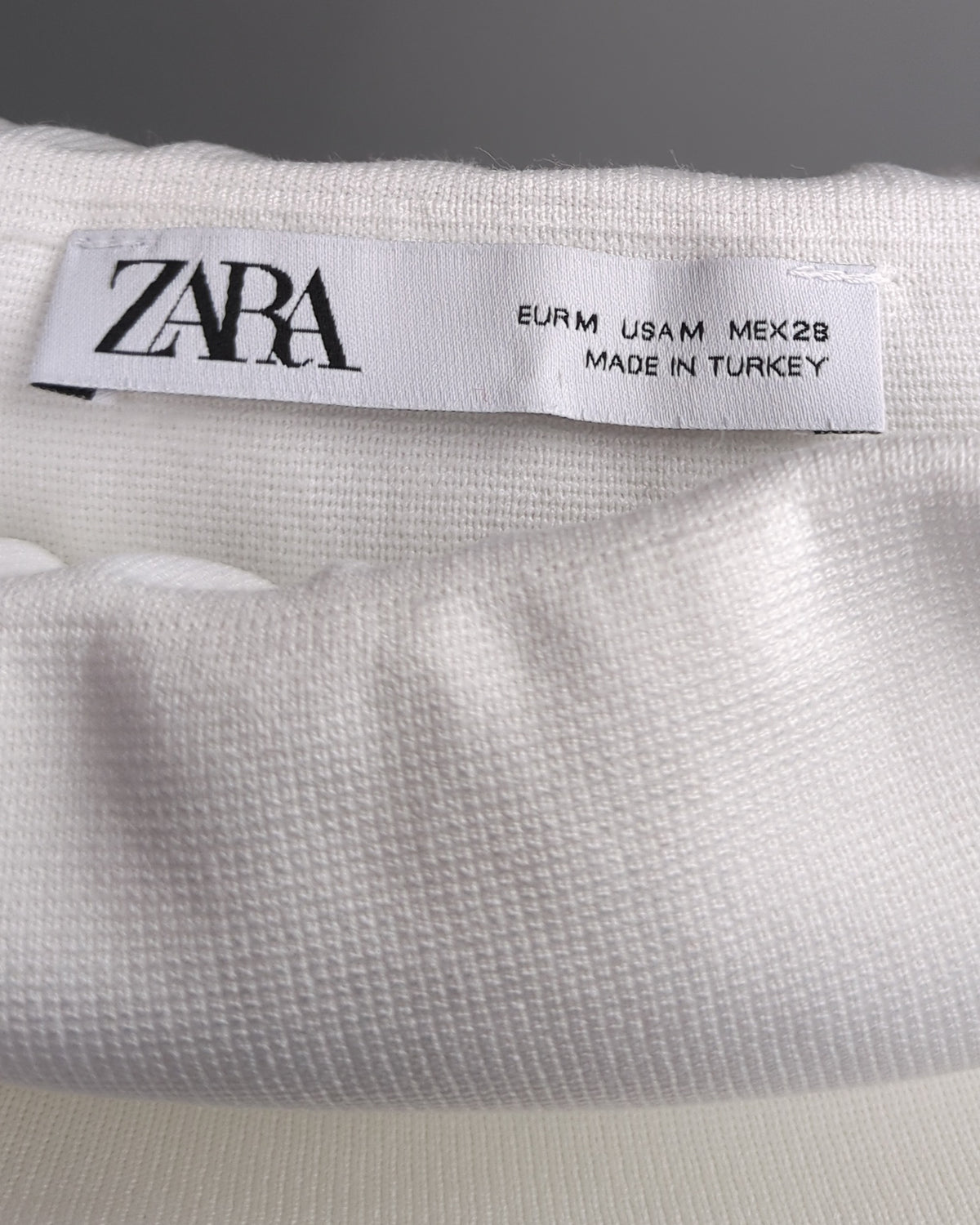 Zara White Off-Shoulder Top
