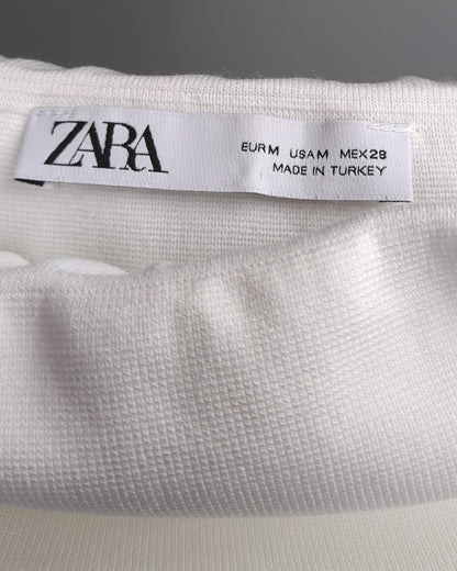 Zara White Off-Shoulder Top