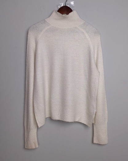 H&M White Mock Neck