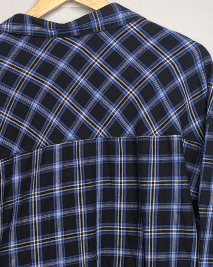 H&M Divided Blue Plaid Shirt
