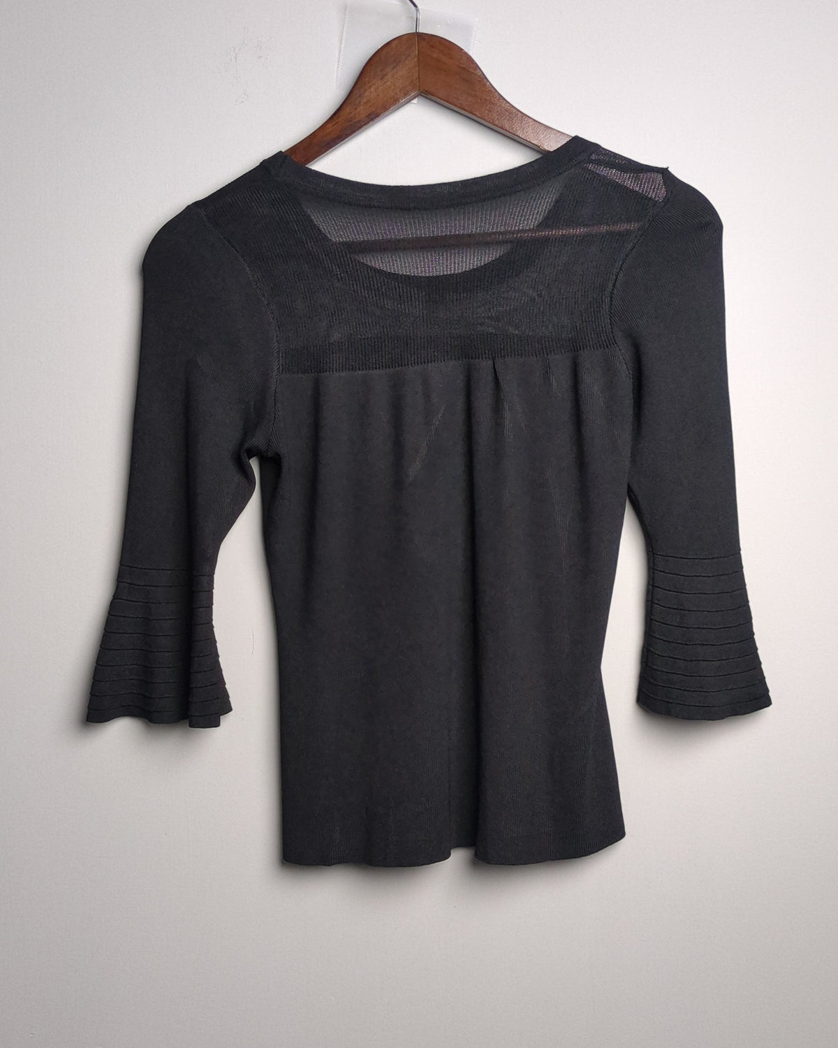 Black Ribbed Top