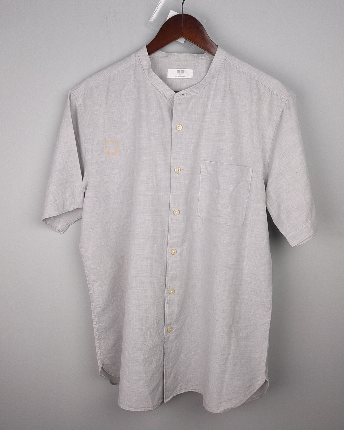 Uniqlo Gray Linen Shirt