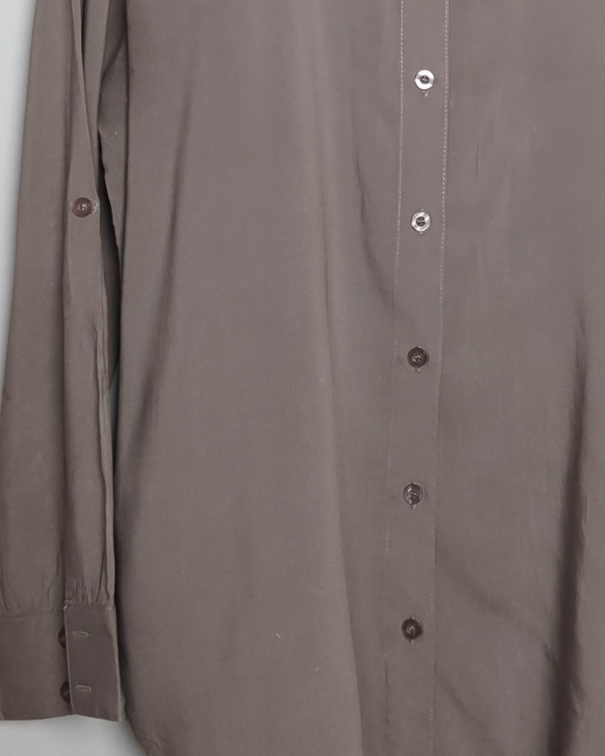 Majora Gray Button-Down Shirt