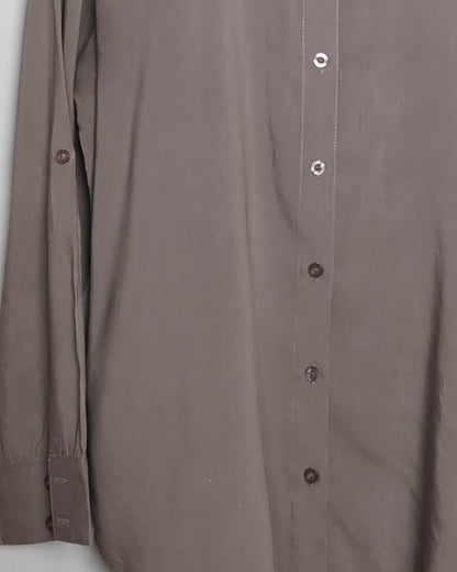 Majora Gray Button-Down Shirt