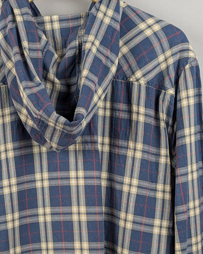 Blue Hooded Shirt
