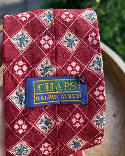 Chaps By Ralph Lauren Red Geometric Bandana
