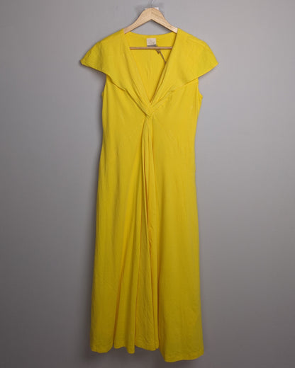 Nicobar Yellow Organic Cotton Dress