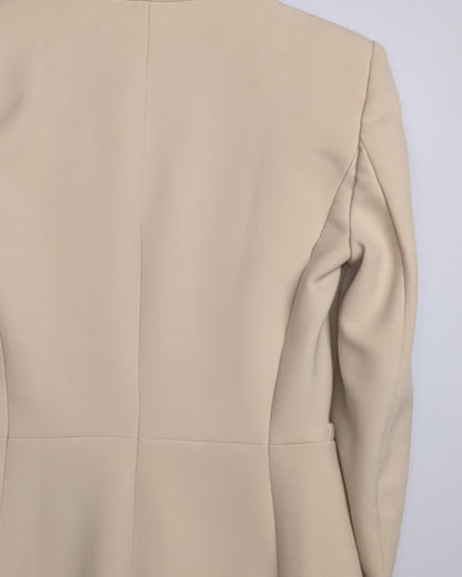Zara Beige Longline Blazer