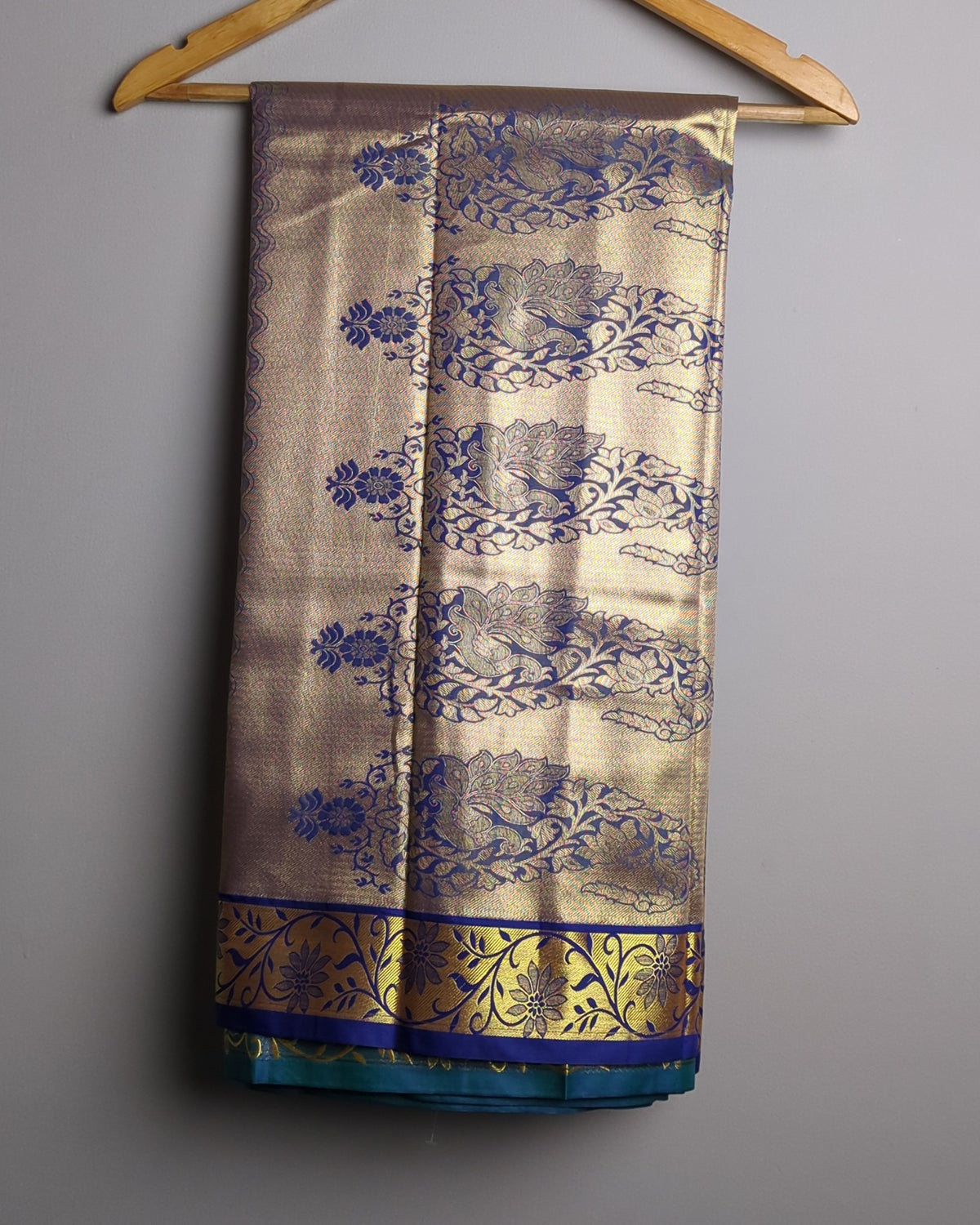 Beige Silk Saree