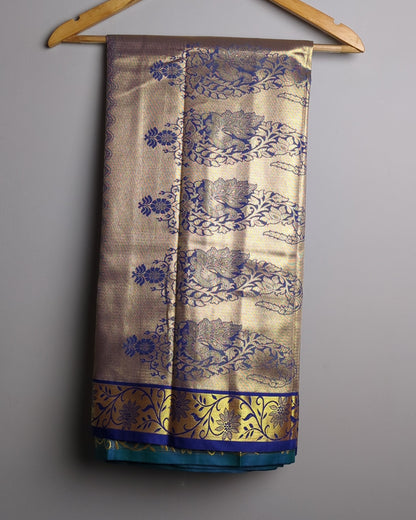 Beige Silk Saree