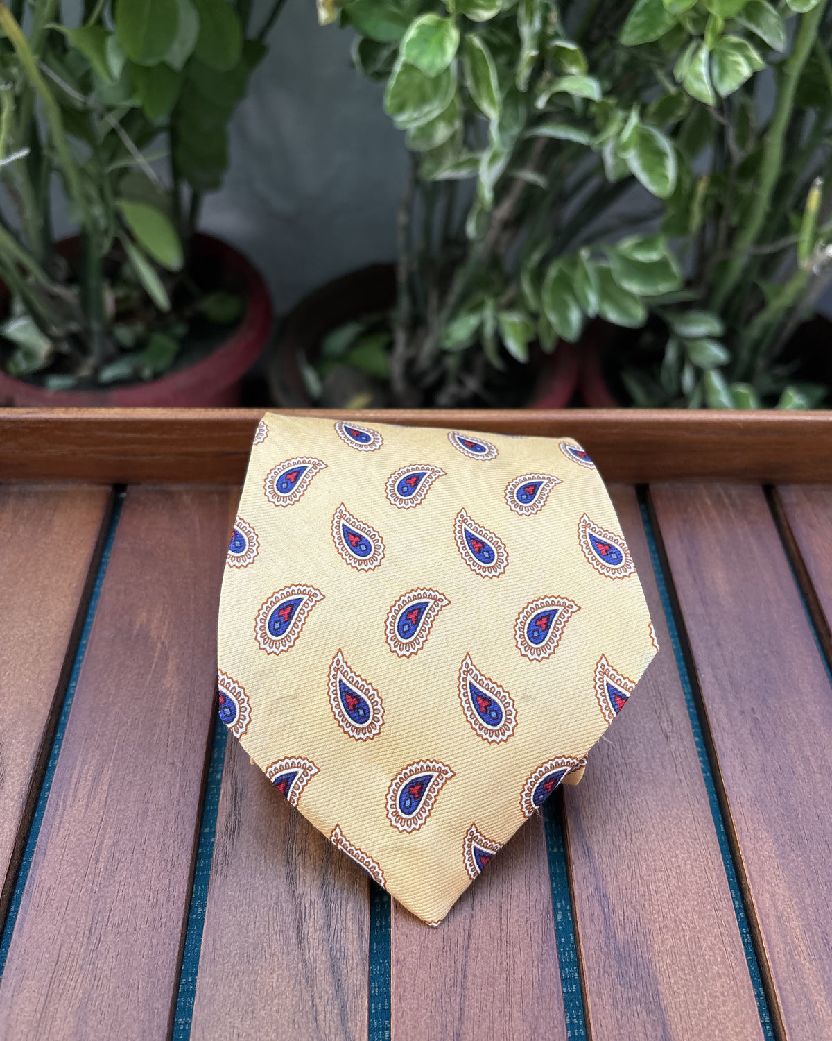 Chaps Ralph Lauren Beige Paisley Tie