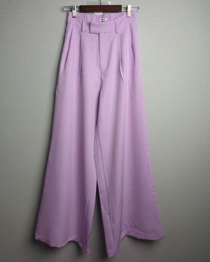 Freakins Purple High-Waist Trousers