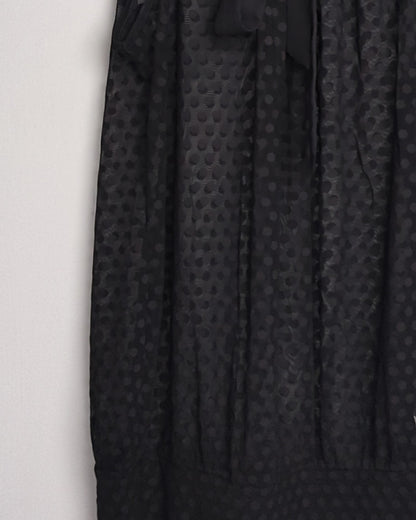 Joyful Springsummer Black Sleeveless Blouse
