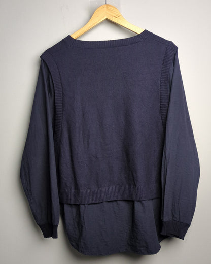 Blue Layered Sweater