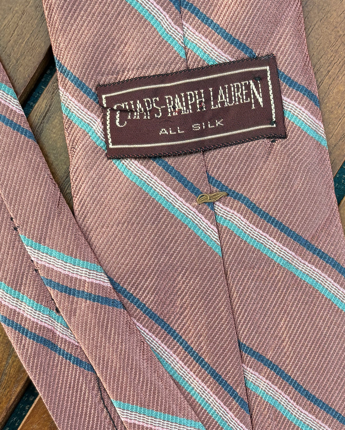 Chaps Ralph Lauren Pink Striped Necktie