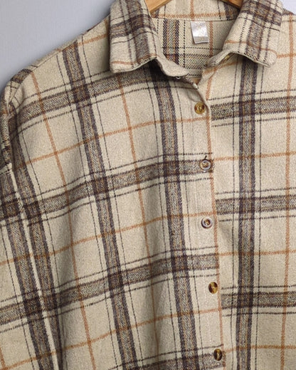 Beige Flannel Shirt