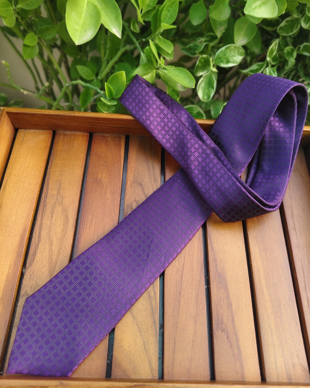 Peter England Purple Formal Necktie