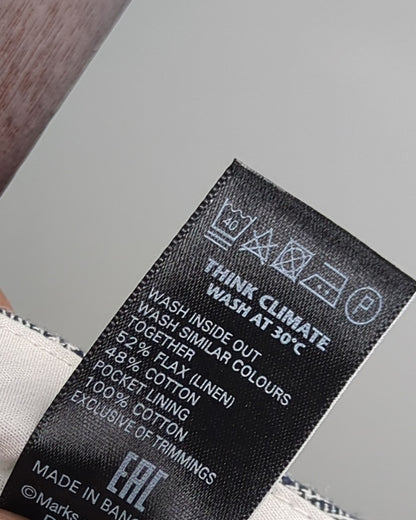 Marks & Spencer Gray Checked Trousers