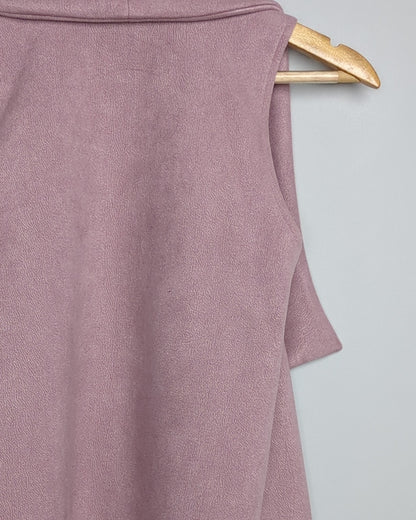 Zip [It] Up Wine Sleeveless Shrug
