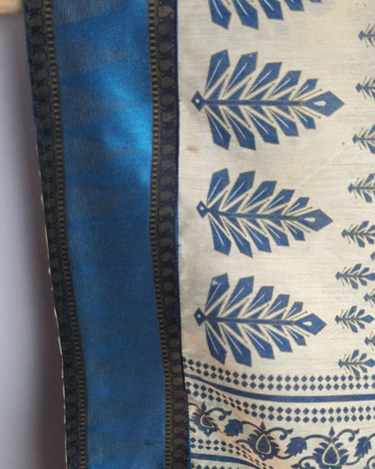 Beige Printed Saree
