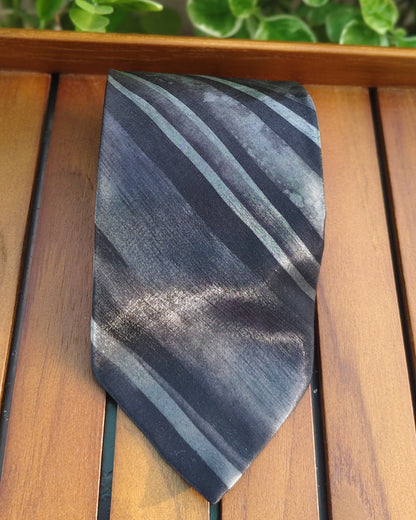 Zenith Gray Striped Necktie