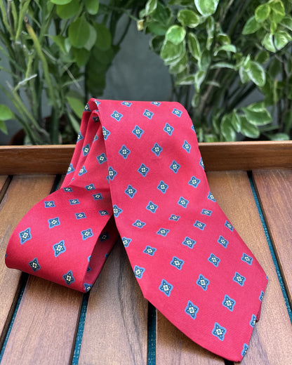 Chaps Ralph Lauren Red Patterned Necktie