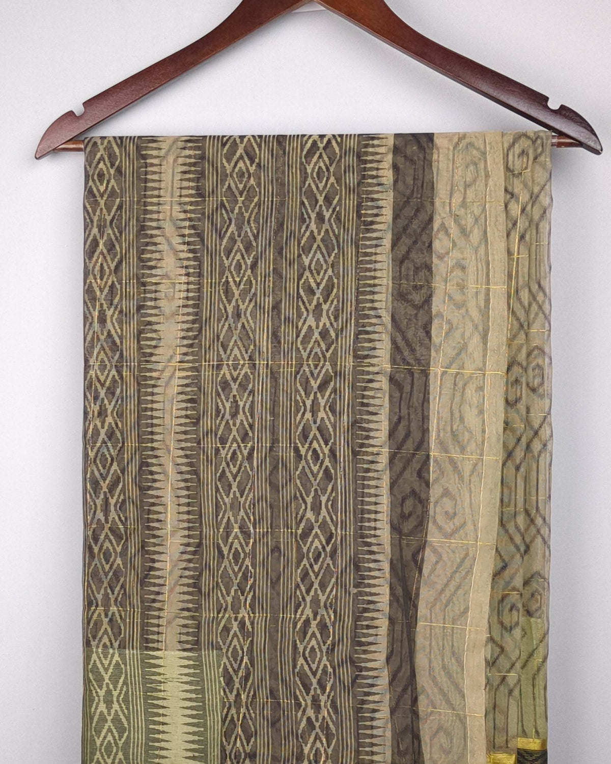 Beige Printed Saree