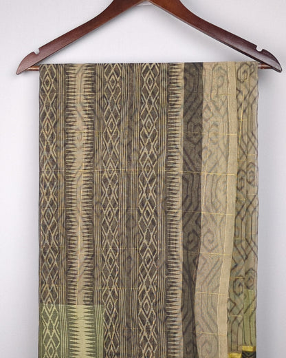 Beige Printed Saree