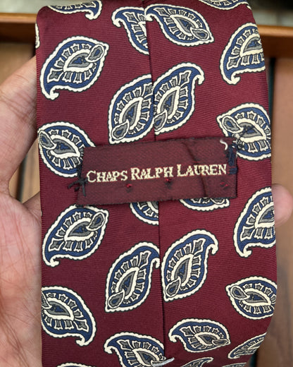 Chaps Ralph Lauren Wine Paisley Tie