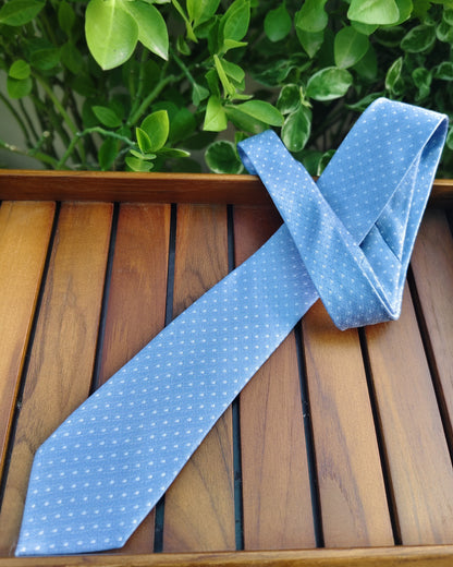 Peter England Blue Polka-Dot Tie