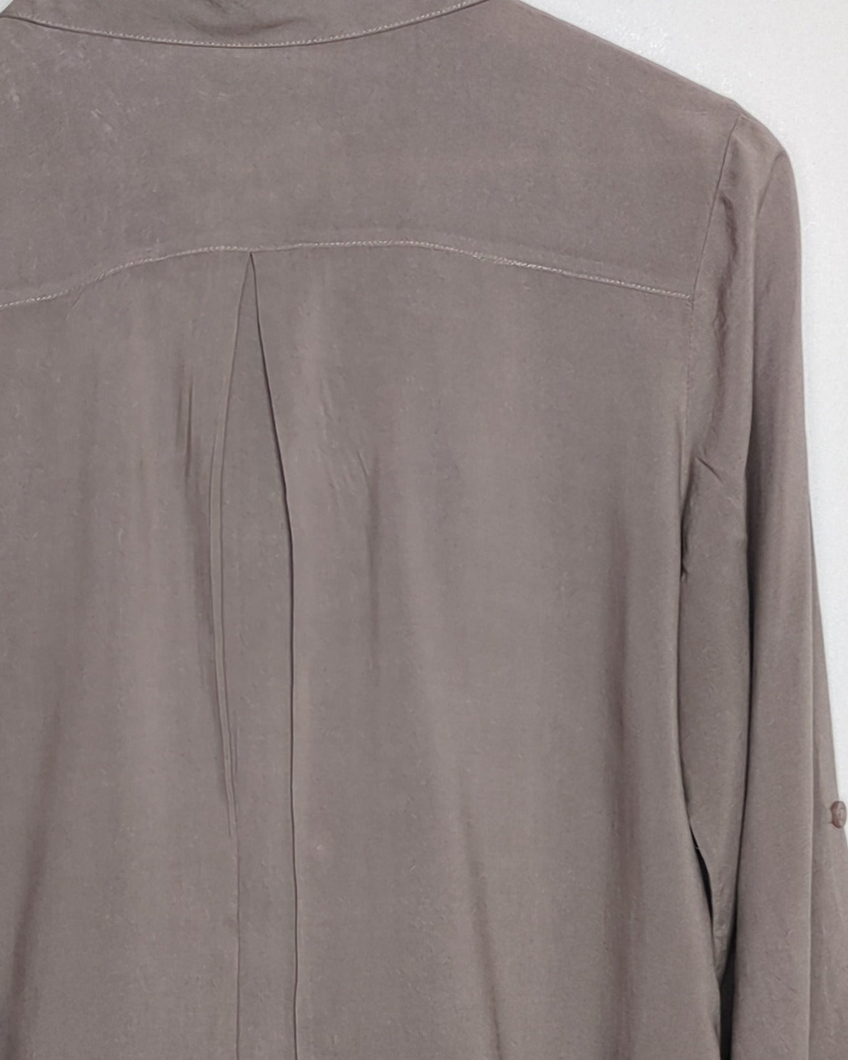 Majora Gray Button-Down Shirt