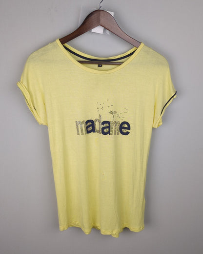 Beige Graphic Tshirt