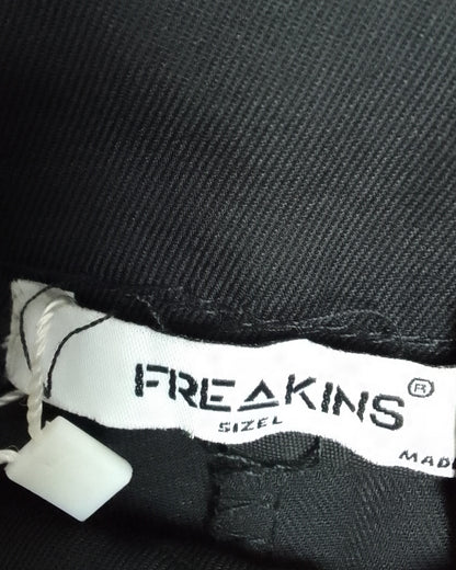 Freakins Black Wrap Trousers