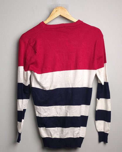 Wine Striped Sweater
